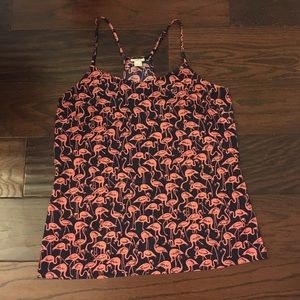 Flamingo Tank Top J. Crew size 8